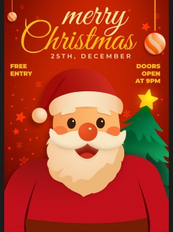 圣诞节开店海报模板设计源文件