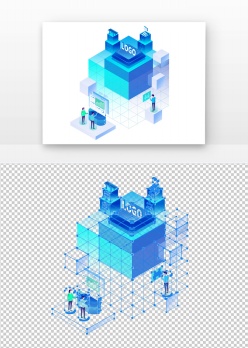 等距25d互联网科技商务播图