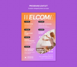 活动列表照片框架模板设计ps