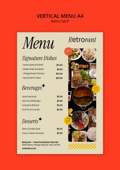 餐饮美食菜单价目表设计源文件