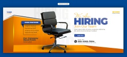 猎头招聘海报横幅设计素材