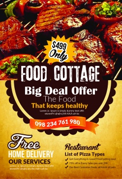 烤肉美食特价海报设计源文件