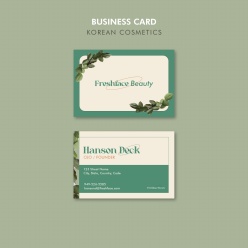 极简风格商务卡片PSD模板设计