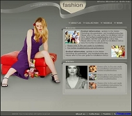时尚人物网站模板