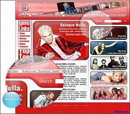 欧美歌手网站模板