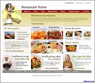餐馆公司网站模板