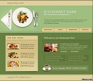西餐网站模板