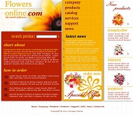 鲜花网站模板