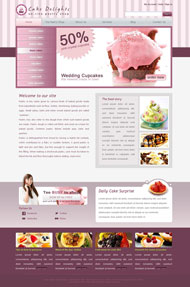 美味蛋糕CSS网页模板