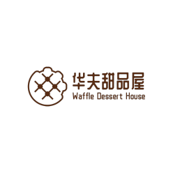 华夫饼甜品店logo