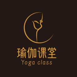 瑜伽舞蹈线性简约风logo