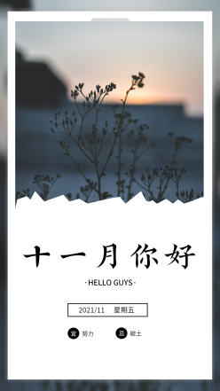十一月你好日签