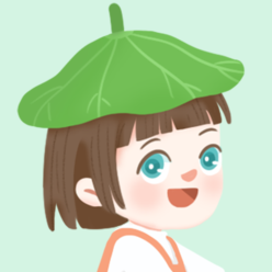 女生荷叶清新微信头像