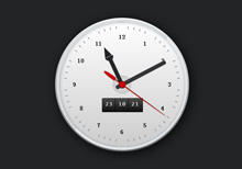 css3精致时钟效果