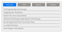 jQuery tab标签列表