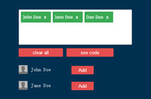 jQuery Tag文本标签特效