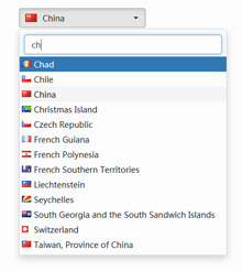 jQuery世界国家下拉选择框代码