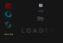 纯CSS3彩色Loading加载特效