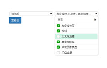 jQuery下拉框多选带检索代码