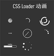 纯css3简易加载图标动画特效