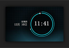 SVG科技感十足的本地时钟特效