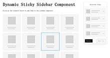 HTML5高性能动态粘性侧边栏组件