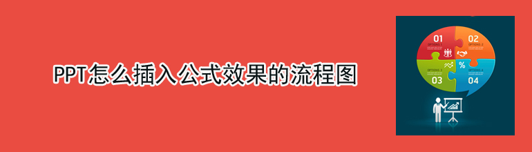 PPT怎么插入公式效果的流程图