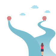 新方法改变目标卡通插画图片