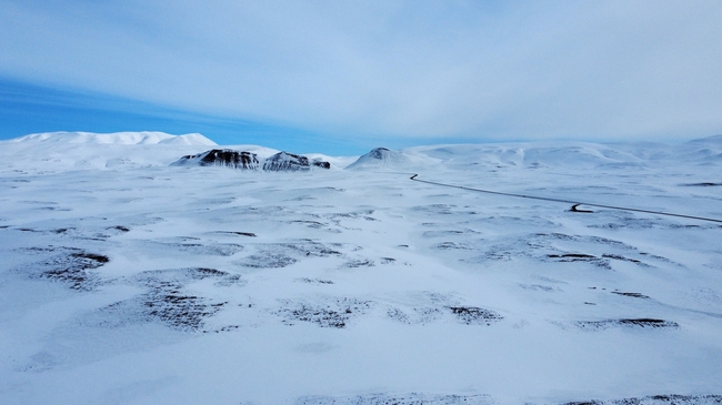 冬季冰岛风景图片
