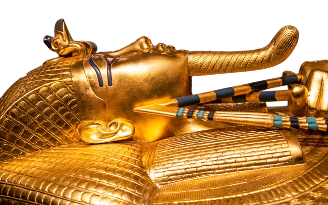 金色埃及古代雕像图片