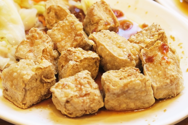 中国菜油炸豆腐图片