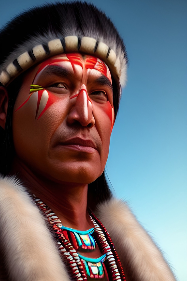 美洲印第安人肖像图片