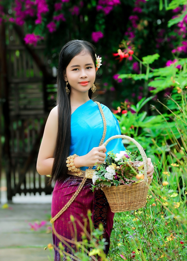 亚洲柬埔寨少女美女图片