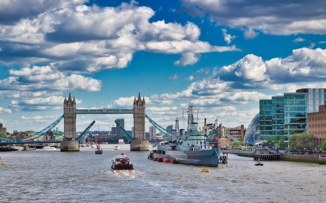 英国伦敦桥建筑景观摄影图片
