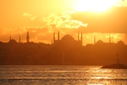 黄昏伊斯坦布尔建筑摄影图片