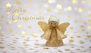 圣诞快乐天使小装饰图片