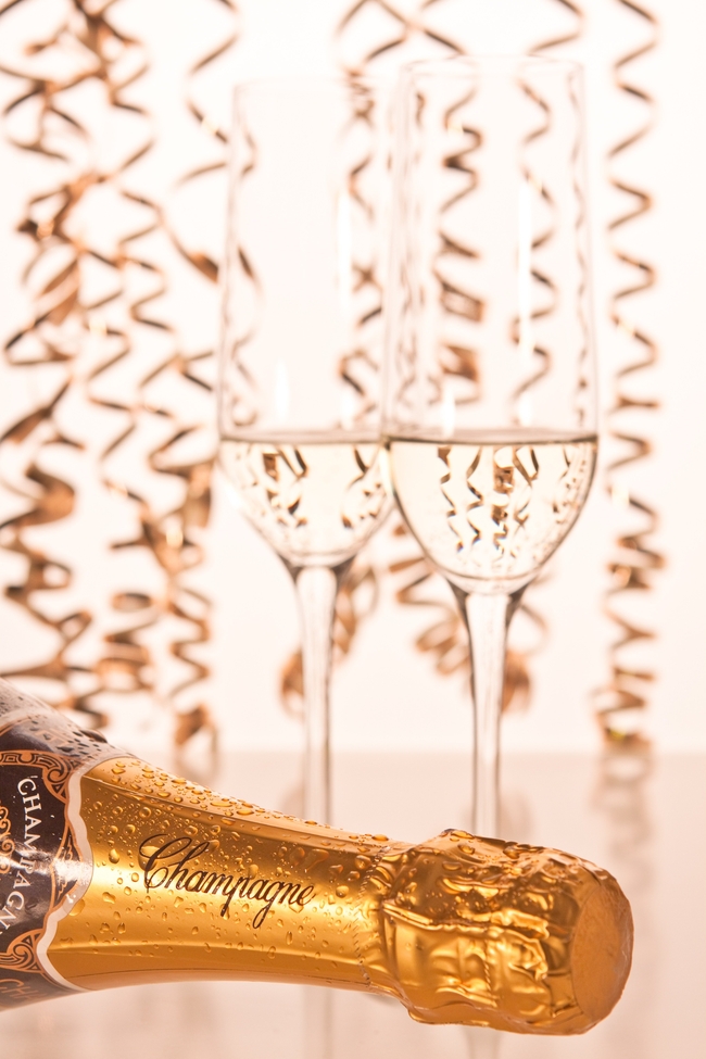 新年元旦香槟庆祝图片