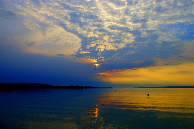巴拉顿湖黎明风景图片