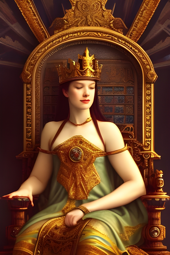 中世纪欧洲女王雕像图片