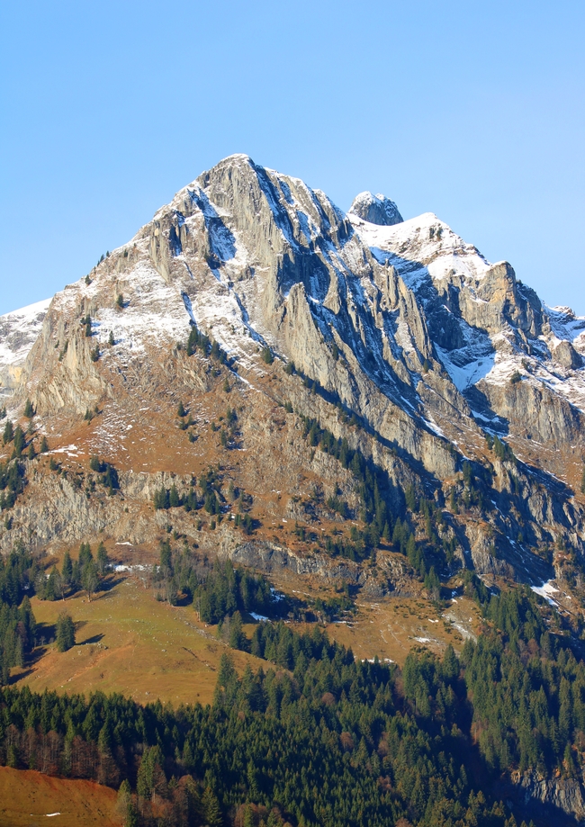 冬季阿尔卑斯山山脉风光图片