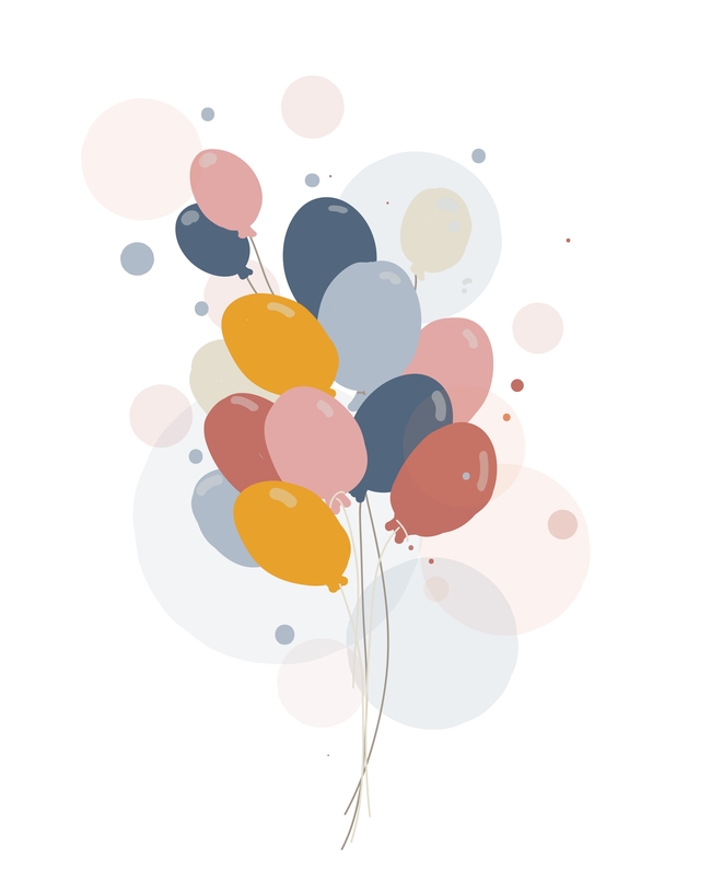 庆典装饰气球卡通素材图片