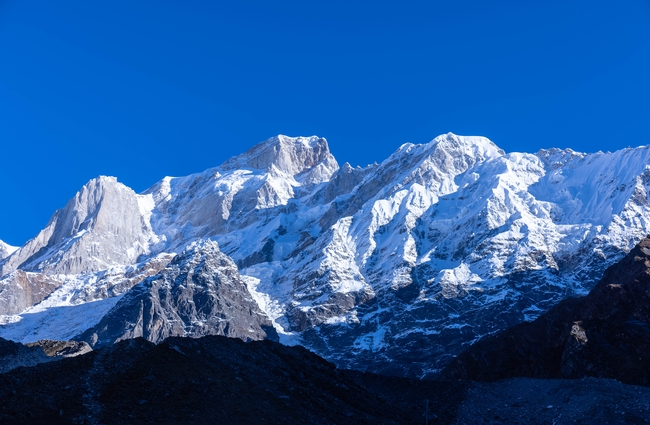 冬季珠穆朗玛峰风景图片