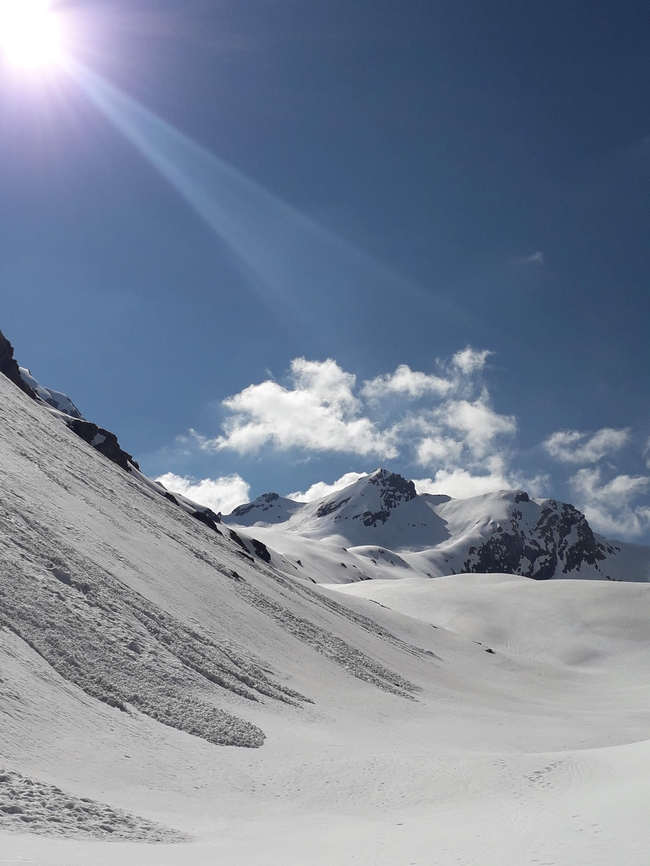 冬季阿尔卑斯山风光摄影图片