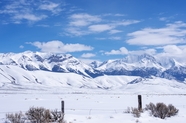 美国爱达荷州雪山风光摄影图片