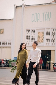 越南街拍情侣图片