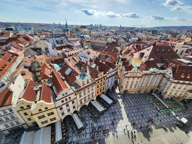 布拉格城市建筑鸟瞰图