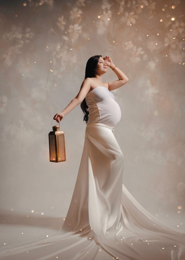 欧美时尚氛围感孕妇写真艺术摄影