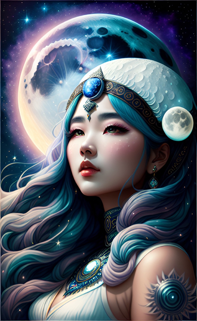 星月神话动漫美女插画设计图片