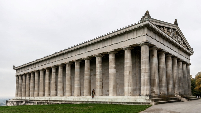 瓦尔哈拉雷根斯堡纪念馆建筑摄影图片
