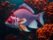 深海海葵热带鱼摄影图片